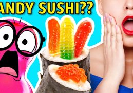 CANDY SUSHI vs. REAL SUSHI CHALLENGE!