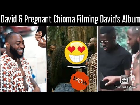 David & Pregnant Chioma Filming The Trailer For David's Album Timeless. Davido and Chioma Are Happy