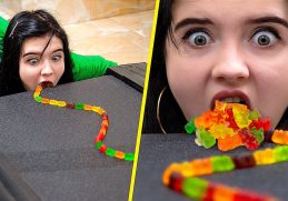 Gummy Bears Challenge! Gummy Bears Hacks!