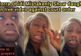 Korra Obidi Mistakenly Show daughter on live video against court order, This is Sad