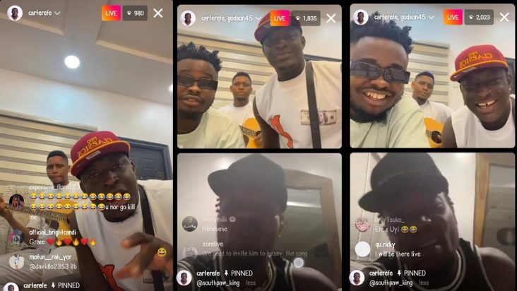 Carter Efe Settle With Godson After Saying that Machala Song Don't make Sense On IG live