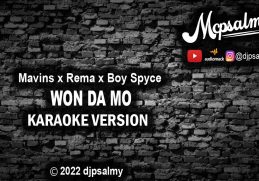 Mavin x Rema x Boy Spyce - Won Da Mo | Karaoke Lyrics | djpsalmy