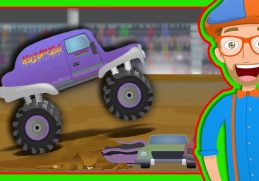 Monster Trucks for Children with Blippi | The Monster Truck Song