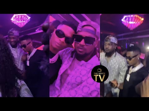 Psquare X Wizkid – Incoming? Fans React As Rudeboy, Mr P Meet Wizkid At Night Club In Lagos