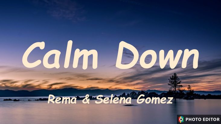 Rema & Selena Gomez - Calm Down (Lyrics Video)