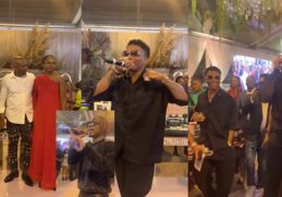 Wizkid, Flavour & CKay At Billionaire Elumelu’s birthday party