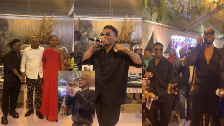 Wizkid, Flavour & CKay At Billionaire Elumelu’s birthday party