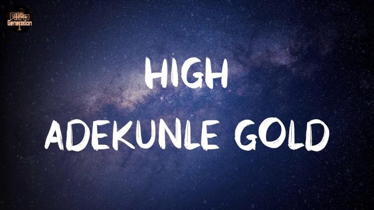 Adekunle Gold - High  🍇 (Lyrics)