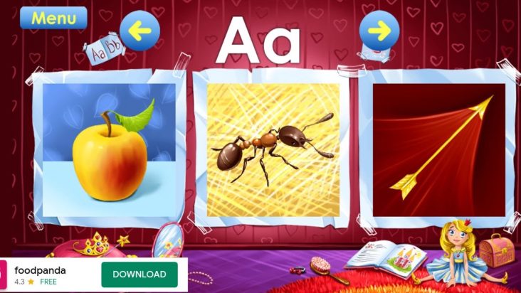 Alphabet with Picture & Sound / Alphabet Pronouciation /learning videos for toddlers/Simi Gaming