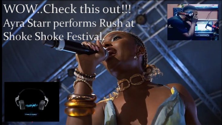 Ayra Starr performs Rush at Shoke Shoke Festival