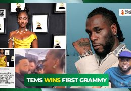 Burna Boy Vs Tems; Tems wins first-ever Grammy award as Burna Boy loses categories