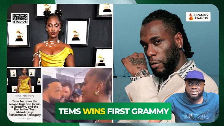 Burna Boy Vs Tems; Tems wins first-ever Grammy award as Burna Boy loses categories