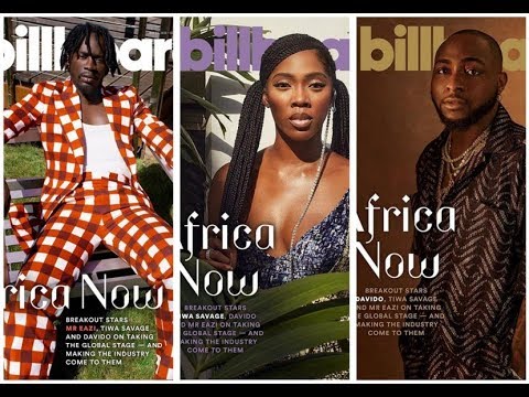 Davido, Tiwa Savage, Mr Eazi Cover Billboard Magazine