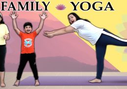 FAMILY YOGA | Flexibility and Strength | Family Exercise Challenge | Aayu and Pihu Show