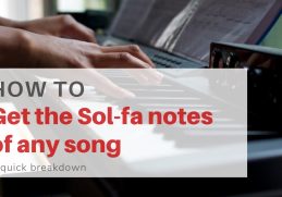 How to get the tonic sol-fa of any song