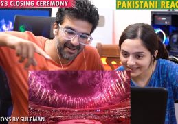 Pakistani Couple Reacts To IPL Closing Ceremony 2023 | Divine Singing | Lighting | Mid Show