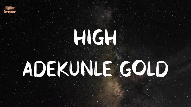 Adekunle Gold - High  🌩️ (Lyrics)