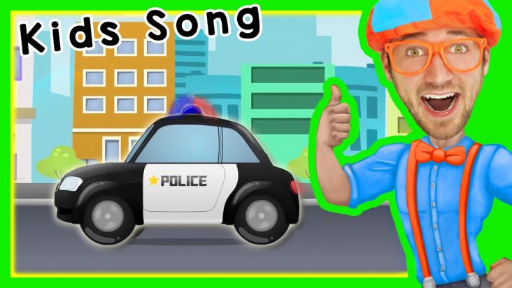 Police Cars for Children with Blippi | Songs for Kids