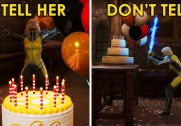 Tell Magik her Birthday surprise vs Don't tell her (All Choices) - Marvel's Midnight Suns