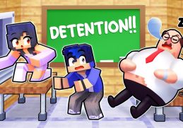 Escape From DETENTION In Minecraft!