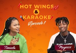 Mavins Star, Magixxx and Nollywood Actor, Teniola Aladese try Hot Wings and Karaoke