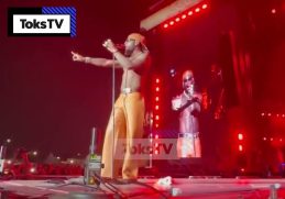 Burna Boy pays  tribute to Wizkid's mum during incredible performance at Afronation US in Detroit