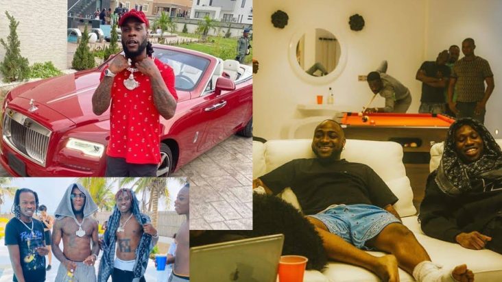 Burna boy Visit Davido With The Help Of Naira Marley And Zlatan Ibile