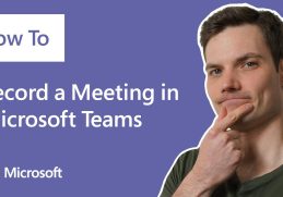 How to record a meeting in Microsoft Teams, demo tutorial