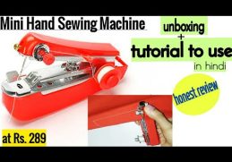 Portable Sewing Machine Review (in Hindi) | How to use mini sewing machine | tutorial