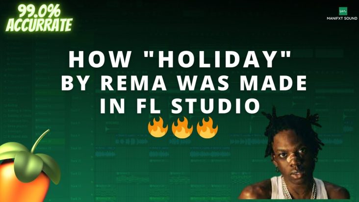 Rema - "Holiday" FL Studio Beat Remake  - [ Amapiano Instrumental 2023 ]