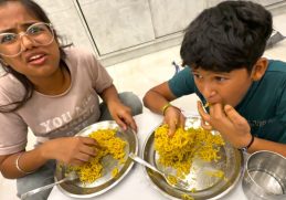 Riya vs chinu maggi challenge