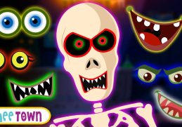 Spooky Scary Skeletons Missing Face Song + More Kids Songs And Nursery Rhymes | Teehee Town