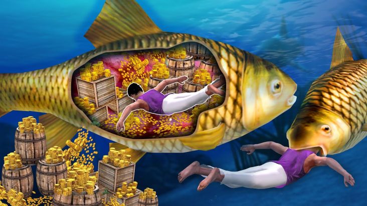 जादुई मछली - Magical Fish Hindi Kahaniya - Hindi Stories - 3d animated Hindi comedy Stories -Poco Tv