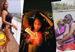 Burna Boy Girl Stefflon Don Flashes Her Punani | Tems In Bikini |  Shatta Wale & Wizkid